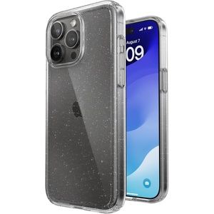 image:imageSpeck Clear iPhone 15 Pro Max Case  Slim Drop Protection  Scratch Resistant AntiYellowing 67 Inch Phone Case  GemShell ClearPlatinum GlitterClearPlatinum Glitter