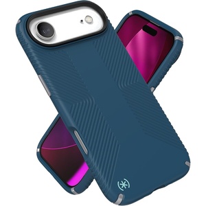 image:imageSpeck PRESIDIO2 Grip for iPhone 17 Case MagSafeCompatible Slim Protective Case DEEP SEASilver MetallicSpell BlueBlue