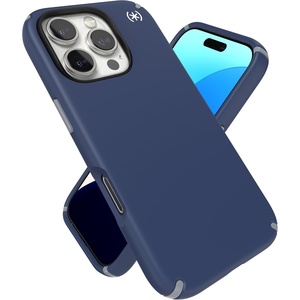image:imageSpeck PRESIDIO2 Grip for iPhone 17 Case MagSafeCompatible Slim Protective Case DEEP SEASilver MetallicSpell BlueCoastal BlueGrey  MagSafe