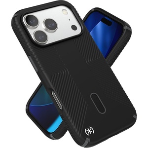 image:imageSpeck PRESIDIO2 Grip for iPhone 17 Pro Case ClickLock Interlock Slim Protective Case BlackSlate GreyWhite
