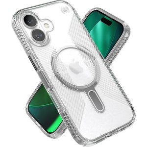 image:imageSpeck Presidio Perfect Clear Grip for iPhone 17 Case ClickLock Interlock Slim Protective Case ClearClearSilver