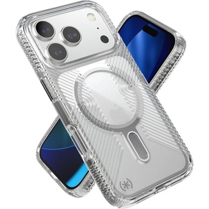 image:imageSpeck Presidio Perfect Clear Grip for iPhone 17 Pro Case ClickLock Interlock Slim Protective Case ClearClearSilver