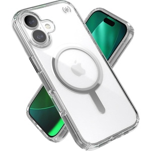 image:imageSpeck Presidio Perfect Clear for iPhone 17 Case MagSafeCompatible Slim Protective Case ClearClearSilver