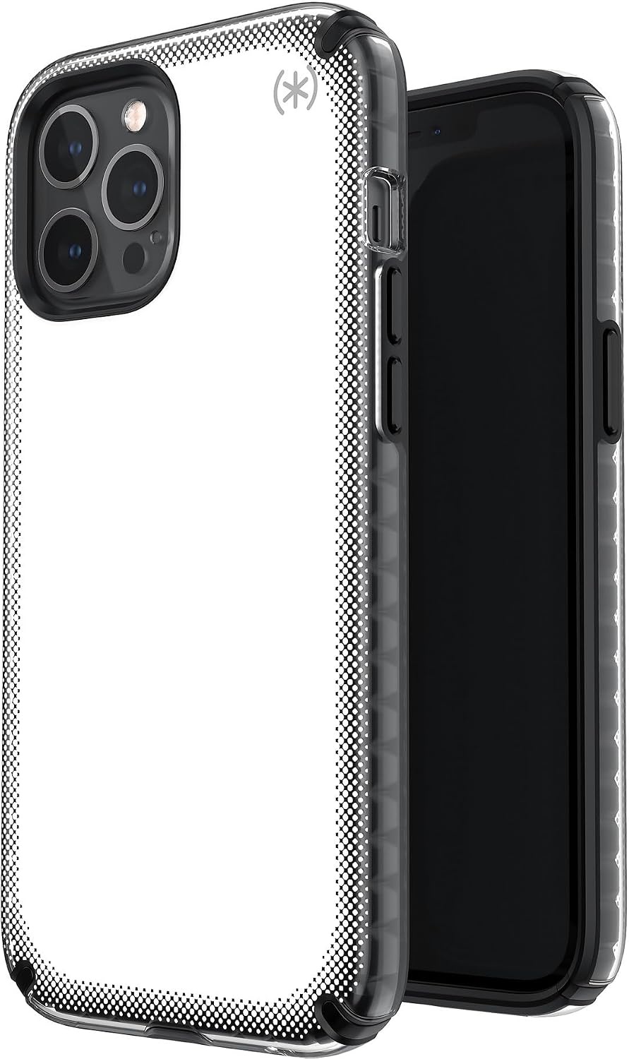 image:imageSpeck Products Presidio Edition iPhone 12 Pro Max Case WhiteRosy PinkWatercolor RosesClearBlackWhite HotBlackBlack