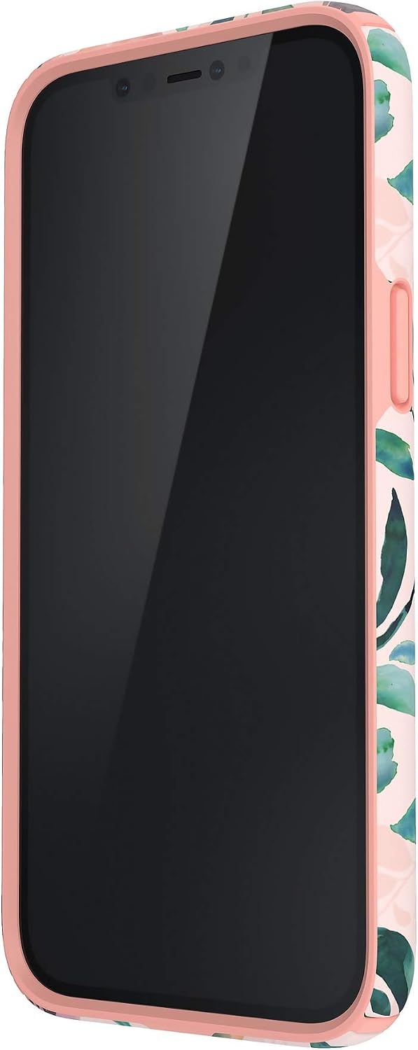 image:imageSpeck Products Presidio Edition iPhone 12 Pro Max Case WhiteRosy PinkWatercolor RosesWhiteRosy PinkWatercolor Roses