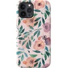 image:imageSpeck Products Presidio Edition iPhone 12 Pro Max Case WhiteRosy PinkWatercolor RosesWhiteRosy PinkWatercolor Roses
