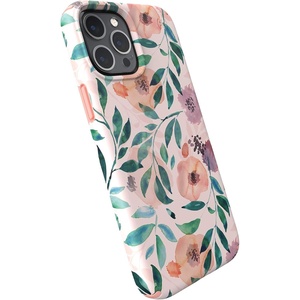image:imageSpeck Products Presidio Edition iPhone 12 Pro Max Case WhiteRosy PinkWatercolor RosesWhiteRosy PinkWatercolor Roses